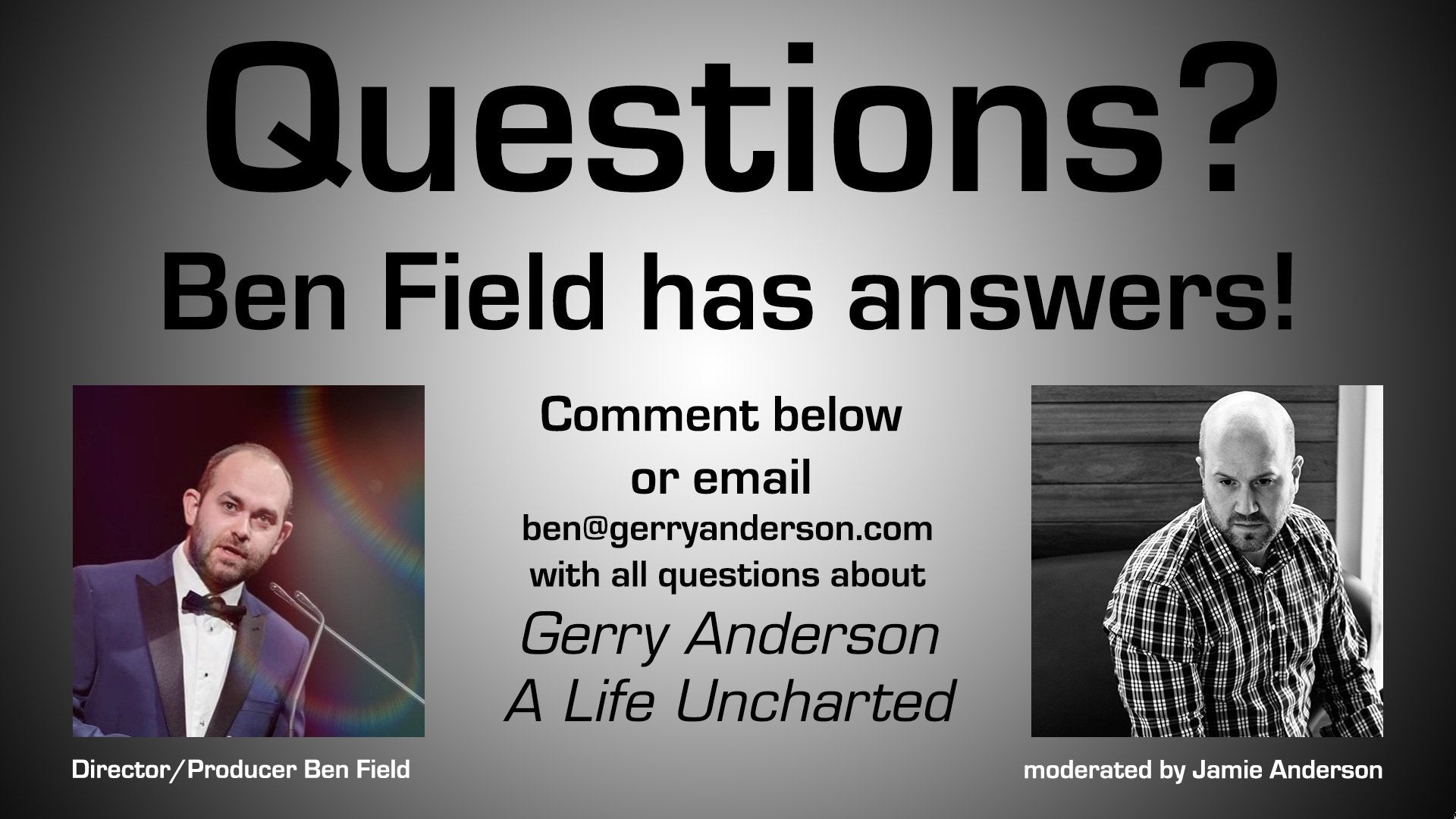 Ask YOUR Questions about the Documentary! - The Gerry Anderson Store