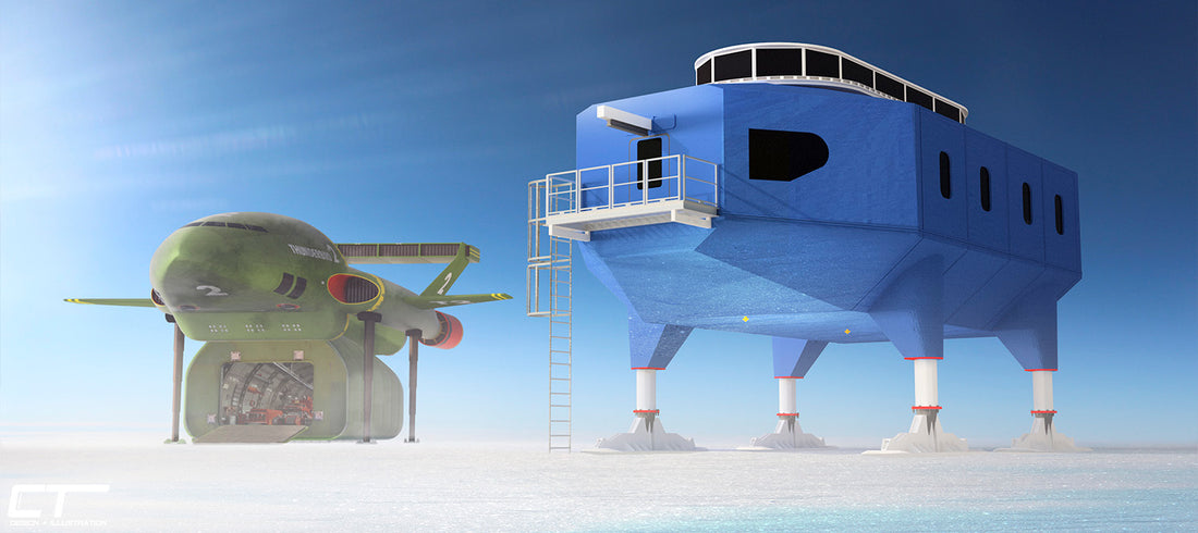 Inspired by Thunderbirds: Halley VI Antarctic Research Station