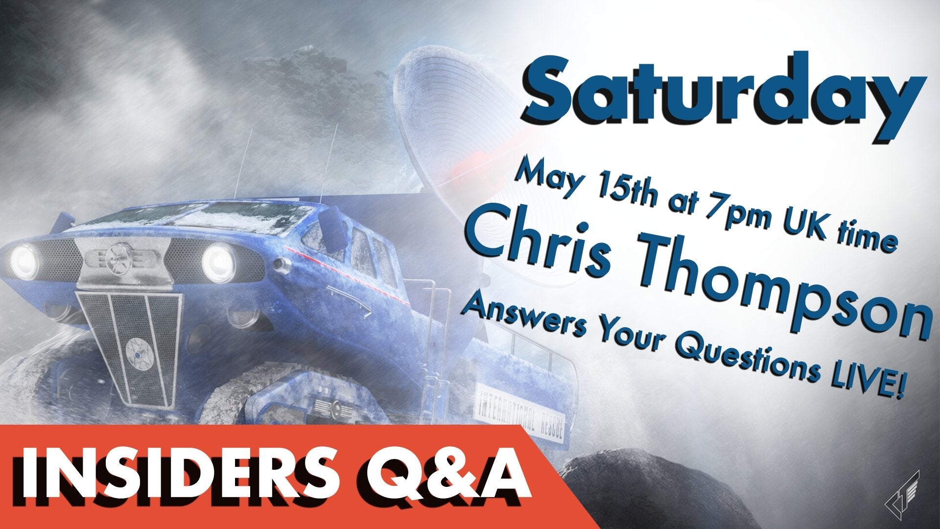 SATURDAY - Live Q&A with Chris Thompson - The Gerry Anderson Store