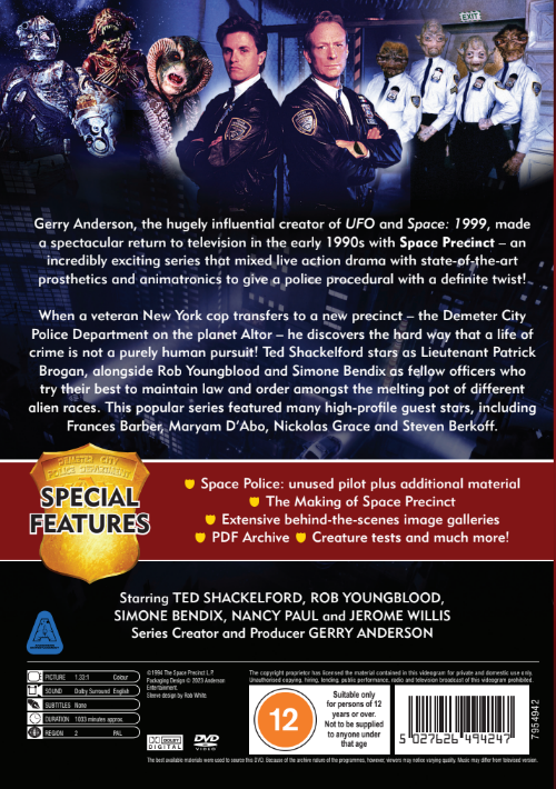 Space Precinct: The Complete Series [DVD] (Region 2)
