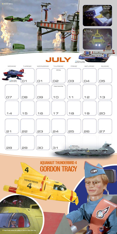 Thunderbirds Calendar 2025