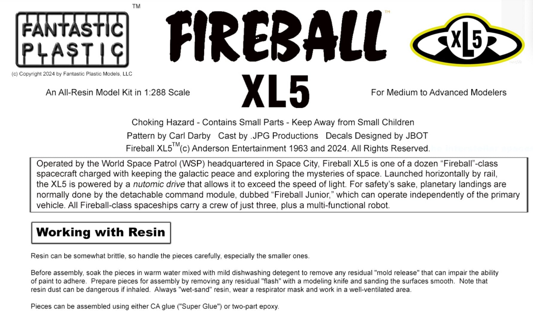 Fireball XL5 Resin Model Kit - The Gerry Anderson Store