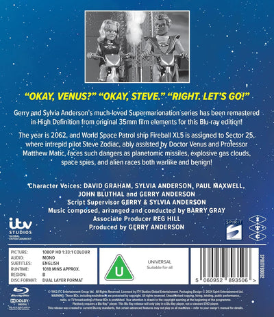 Fireball XL5: The Complete Series [Blu - ray] (Region B) - The Gerry Anderson Store