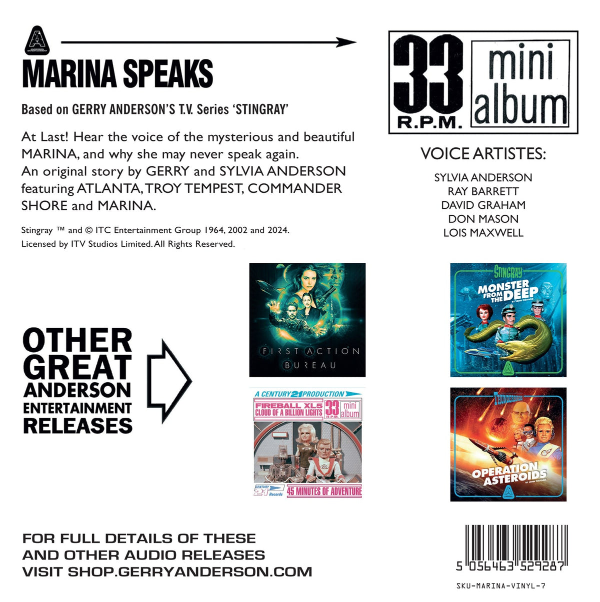 Stingray Mini Album Reissues [DOWNLOAD] - The Gerry Anderson Store