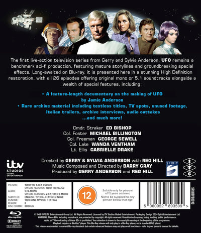 UFO: The Complete Series [Blu - ray](Region B) - The Gerry Anderson Store