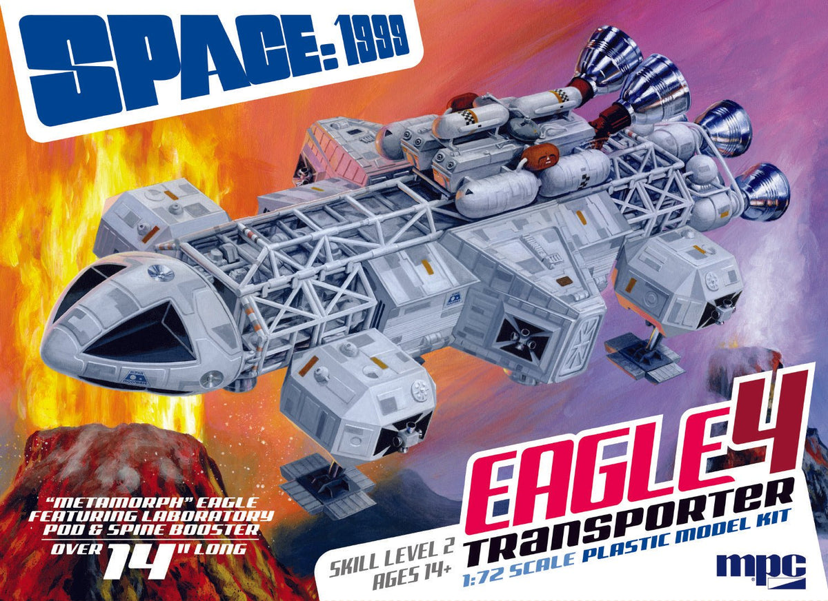 14" Space: 1999 Eagle 4 Featuring Lab Pod & Spine Booster 1:72 Scale Model Kit - The Gerry Anderson Store