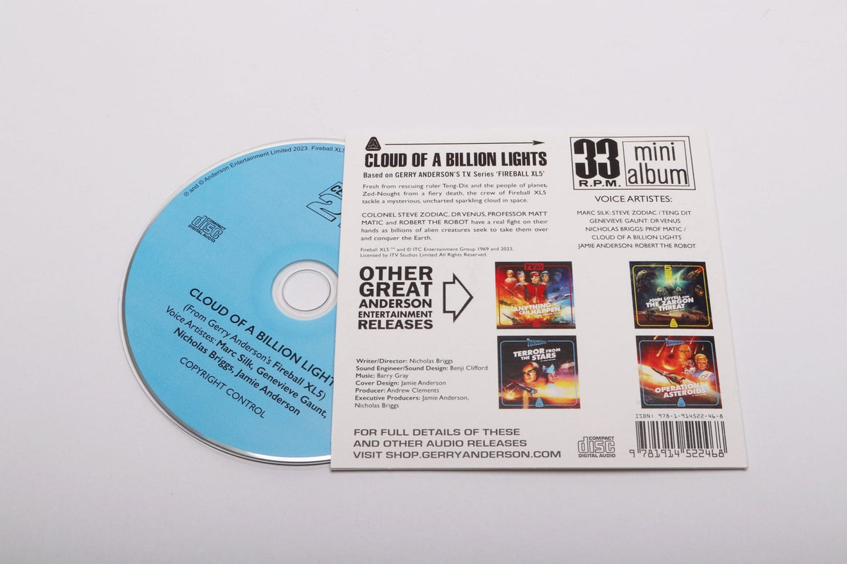 Fireball XL5: Cloud of a Billion Lights: Limited Edition (CD) - The Gerry Anderson Store