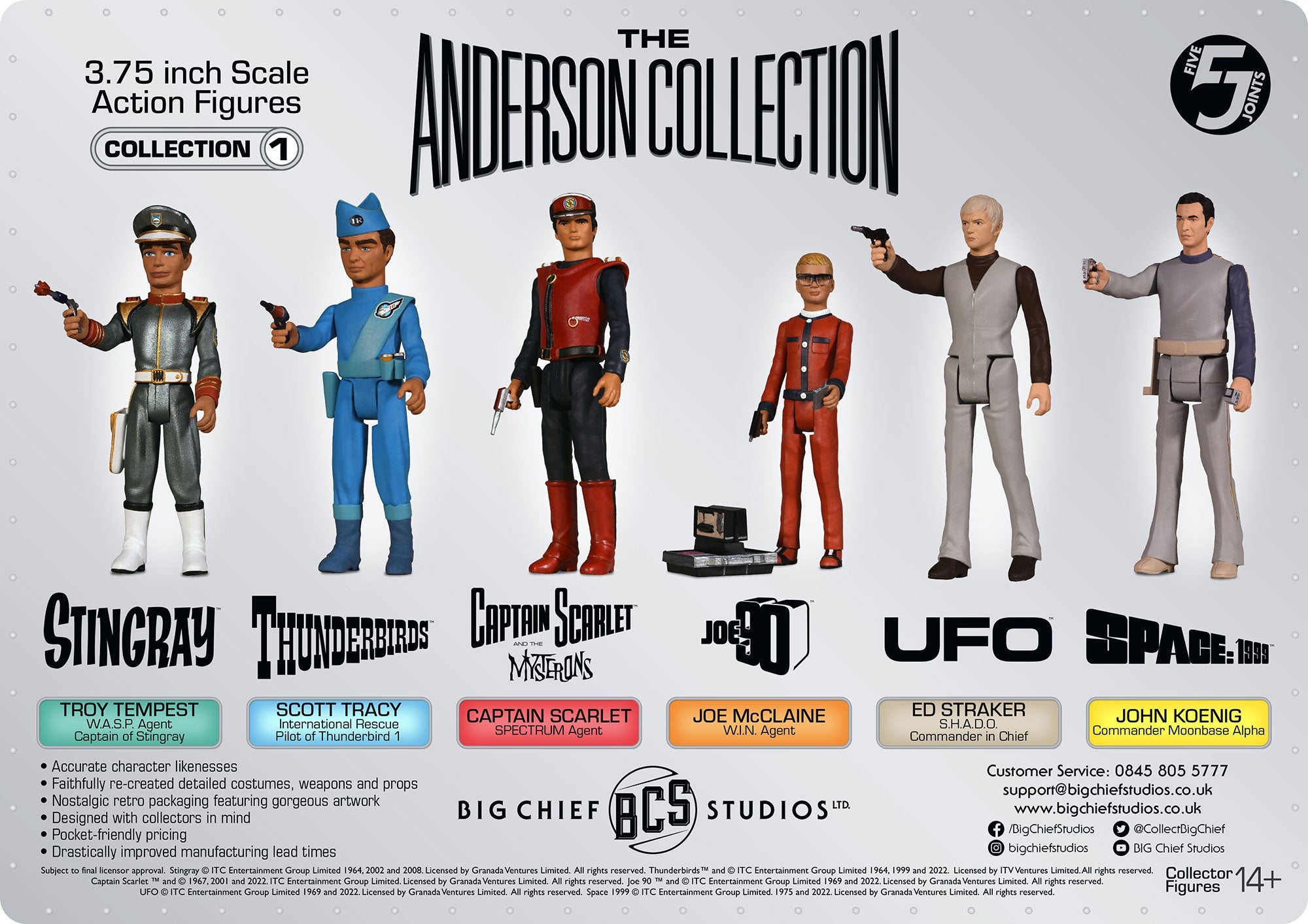 Retro Collector Action Figures - Big Chief Studios Anderson Collection - The Gerry Anderson Store